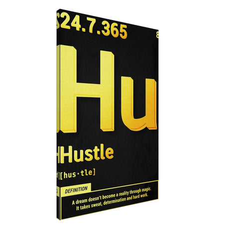 da vinci motivational wall art hustle