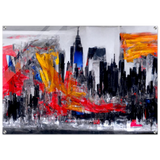 Urban Inferno â€“ Abstract Cityscape Wall Art PrintAluminum Print40x60 cm / 16x24â€³