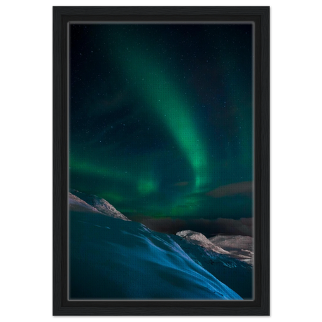 celestial veil dancing lights over arctic silence fine art photography northern lights wall art print30x45 cm / 12x18″Aluminum Print