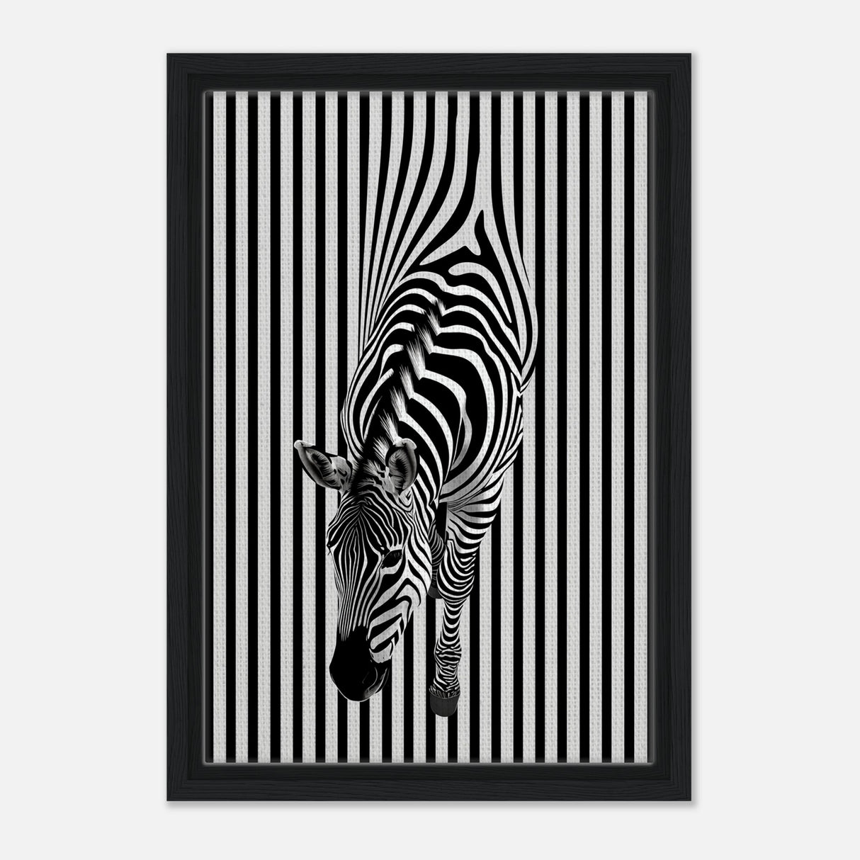  minimalist wall art wildlife zebra