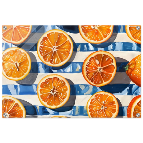 citrus splash wall art print60x90 cm / 24x36″Framed Canvas