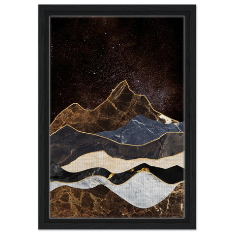 celestial ridges marbled mountain majesty wall art print40x60 cm / 16x24″Wood Prints