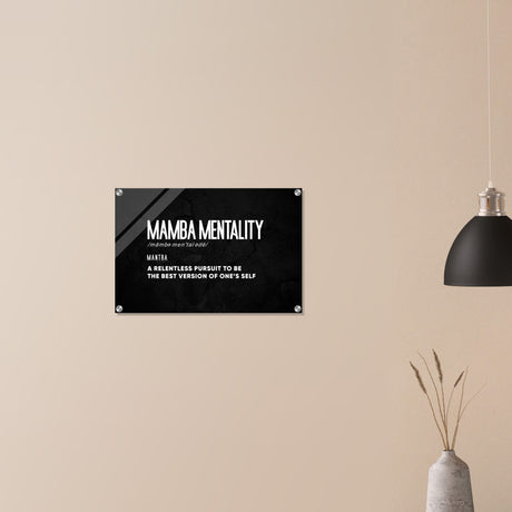  motivational wall art mamba mentality