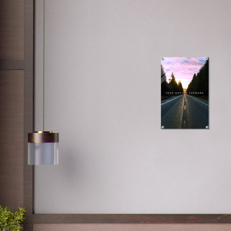 da vinci motivational wall art moving forward