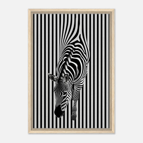  minimalist wall art wildlife zebra