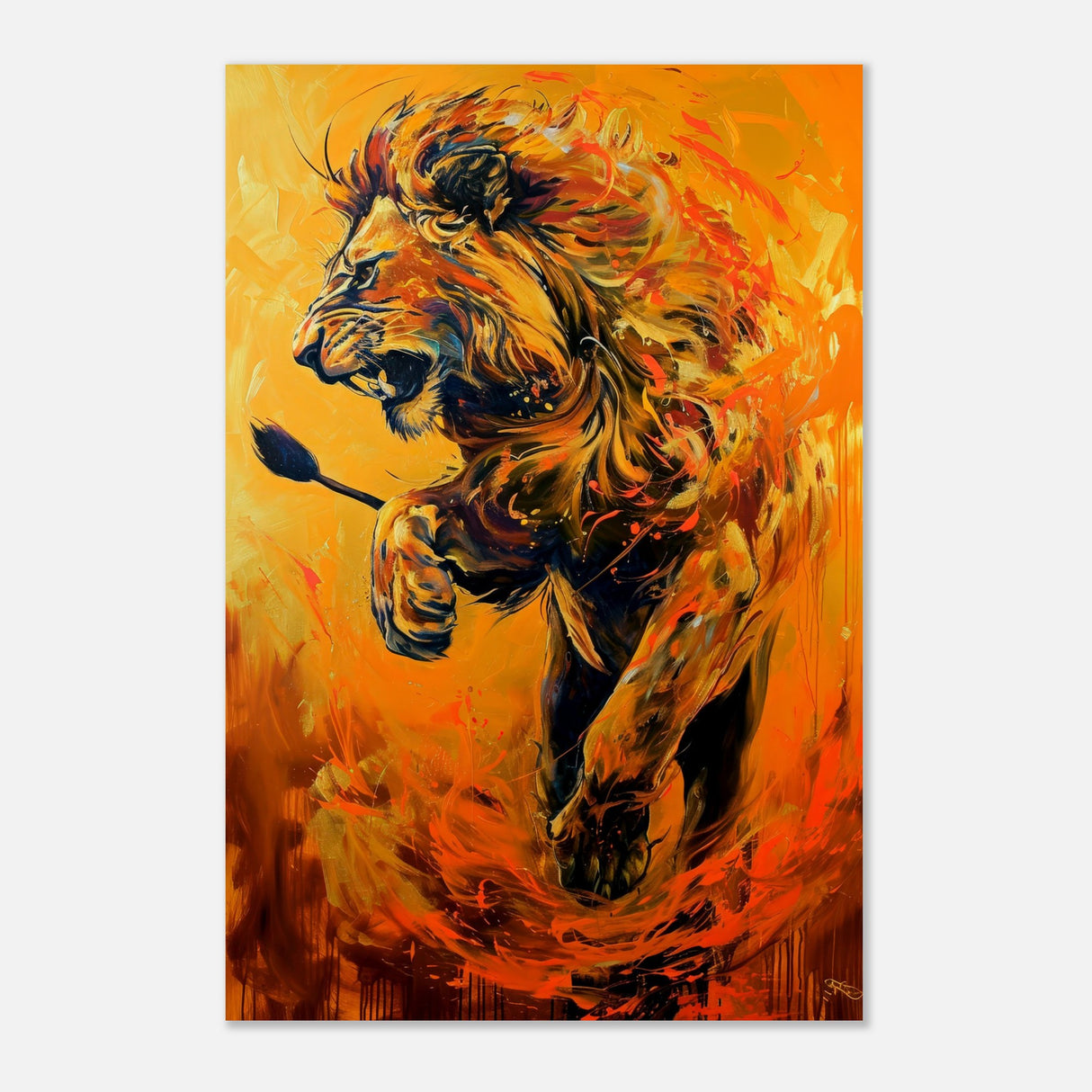  animal kingdom wall art wildlife lion