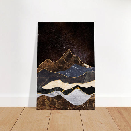celestial ridges marbled mountain majesty wall art print60x90 cm / 24x36″Wood Prints