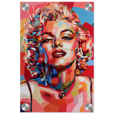 monroe mosaic wall art print30x45 cm / 12x18″Framed Canvas