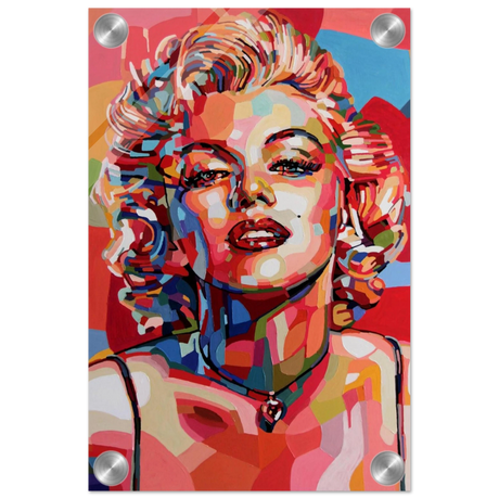 monroe mosaic wall art print30x45 cm / 12x18″Framed Canvas