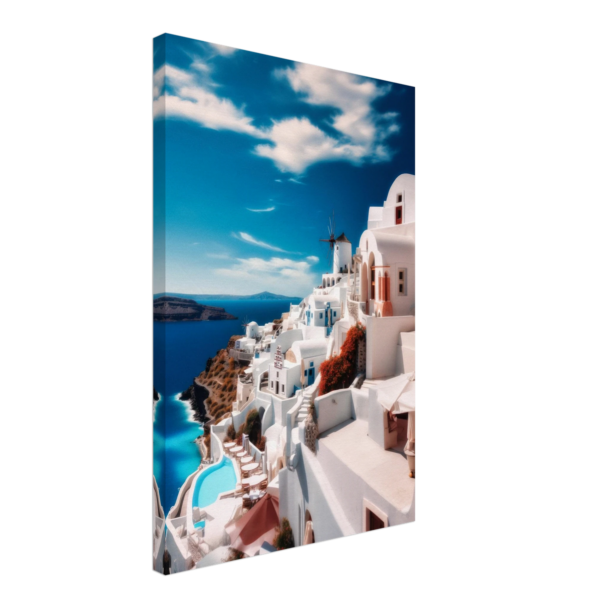 santorini serenity dreamy greek island wall art print20x30 cm / 8x12″Acrylic Print