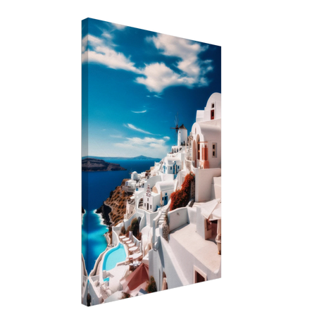 santorini serenity dreamy greek island wall art print20x30 cm / 8x12″Acrylic Print