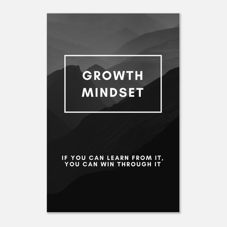  motivational wall art growth mindset
