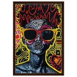electric royalty afro futurist pop expression wall art print30x45 cm / 12x18″Framed Canvas