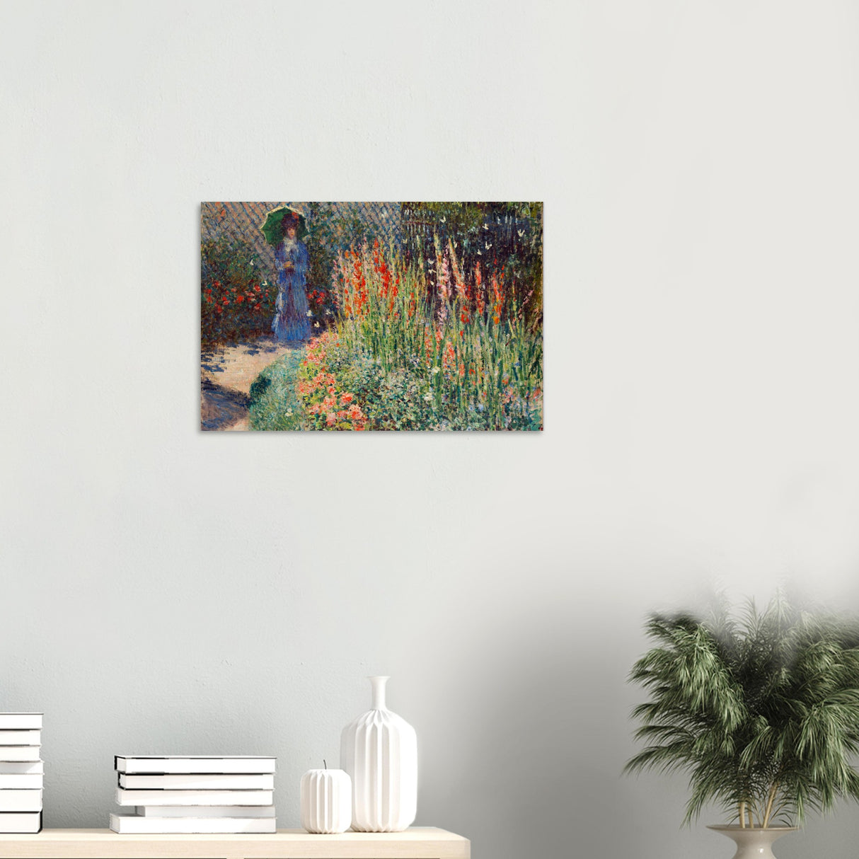 rounded flower bed corbeille de fleurs by claude monet