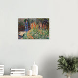 rounded flower bed corbeille de fleurs by claude monet