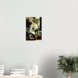 nature morte guitar newspaper glass and ace of clubs by pablo picasso 1914