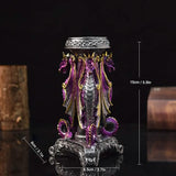 Dragon Candlestick Statue – Gothic Resin Sculpture Ornament for Home & Fantasy Décor