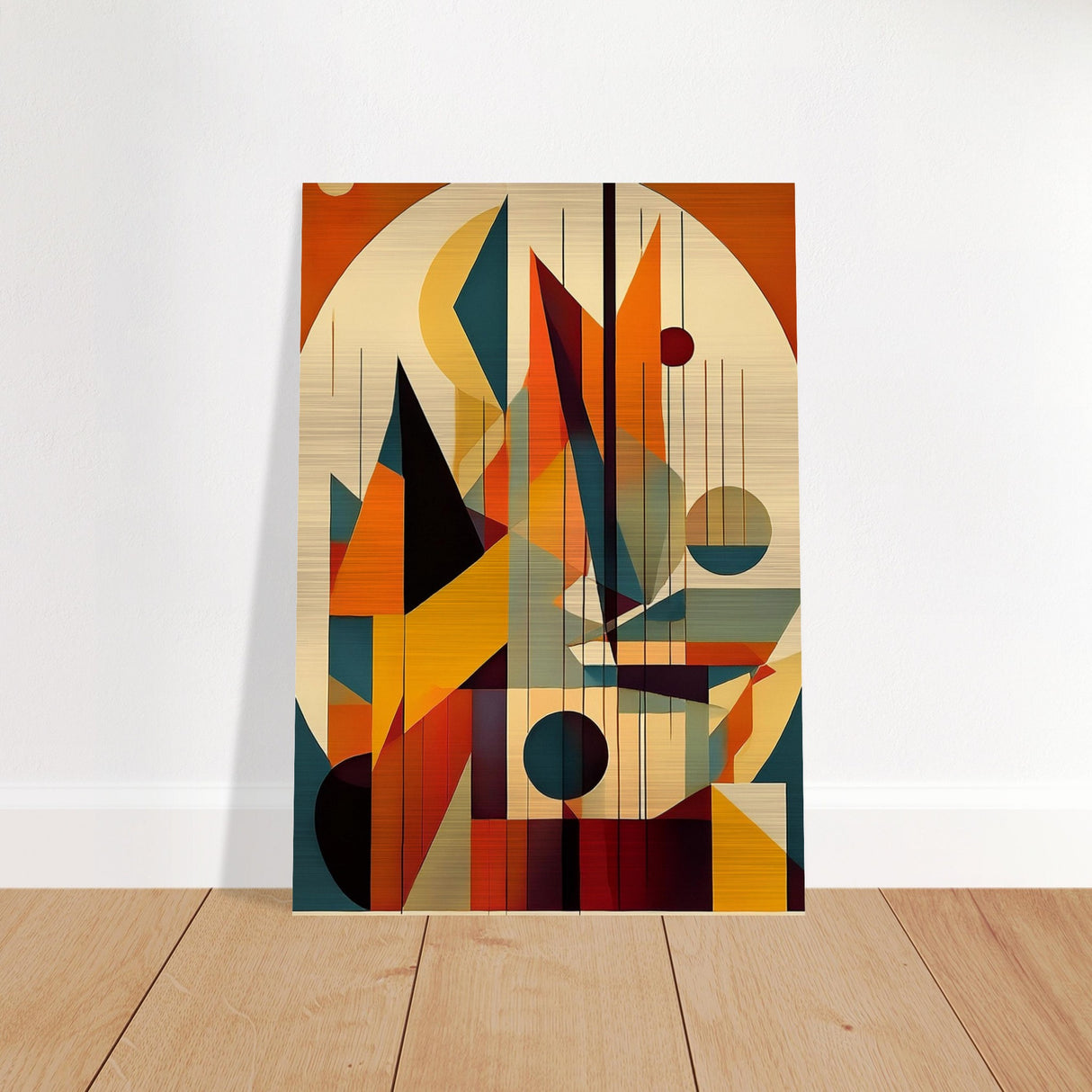 da vinci geometric cubism modern wall art