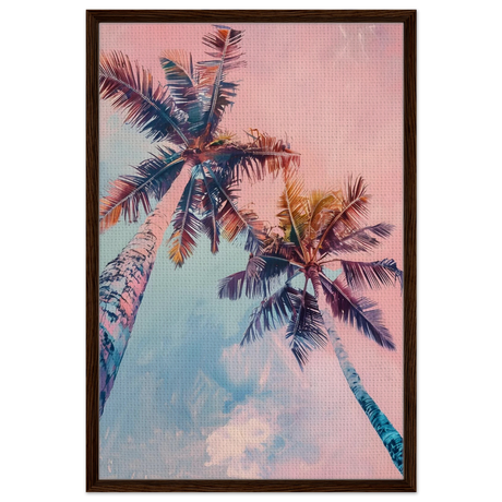 sunset palms wall art print40x60 cm / 16x24″Framed Canvas