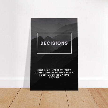 da vinci motivational wall art decisions
