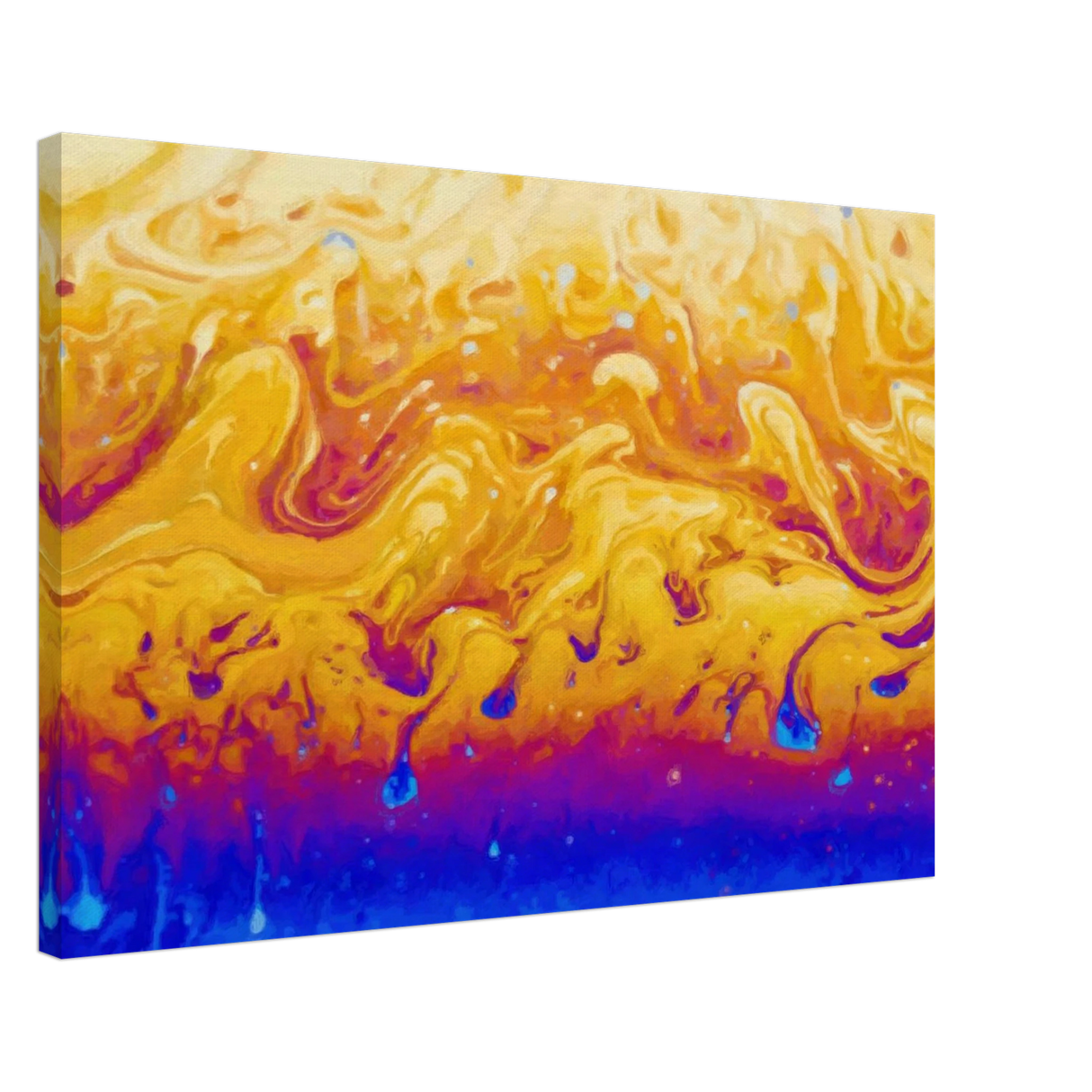 Lava Dreamscape â€“ Fluid Abstract Wall Art PrintAluminum Print20x30 cm / 8x12â€³