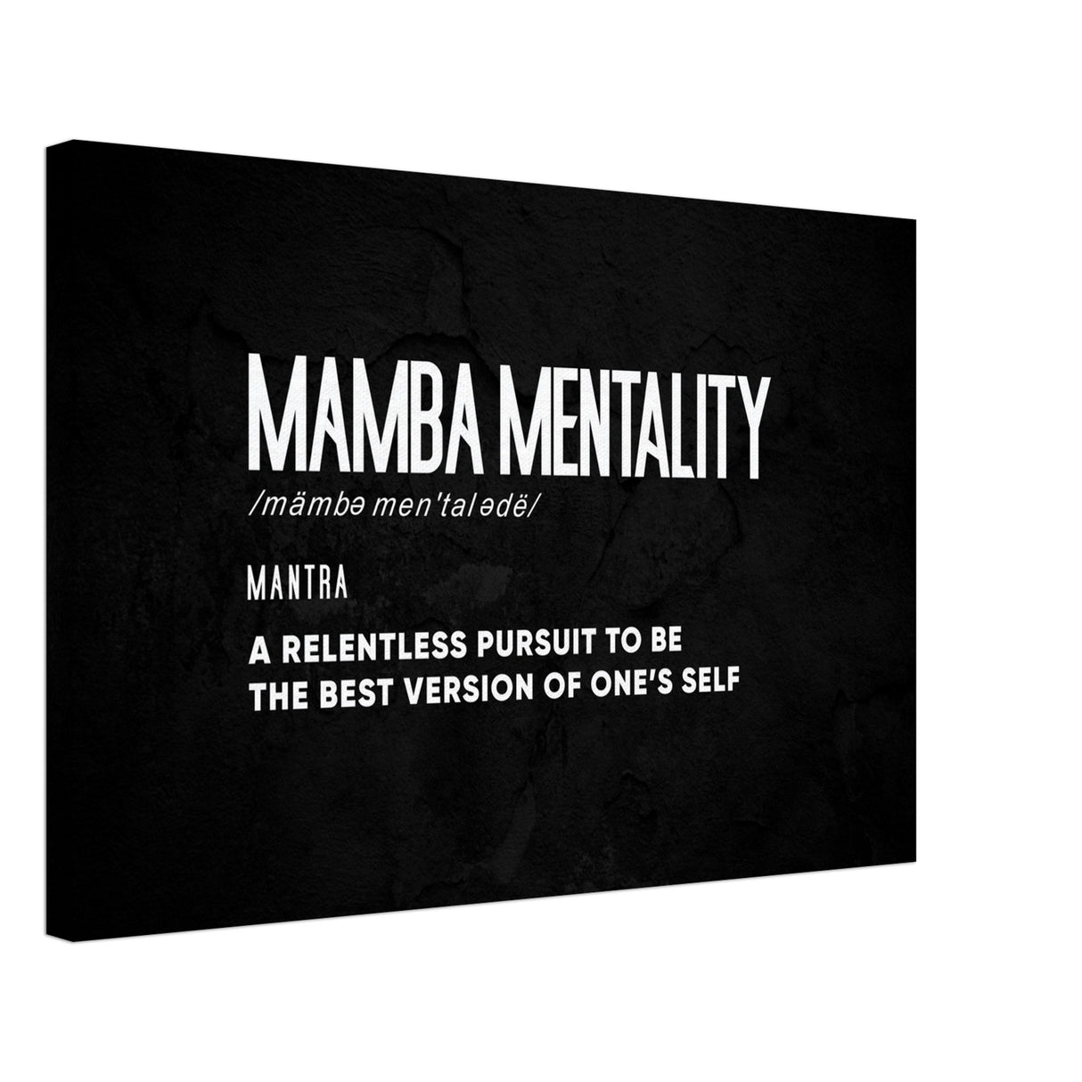 motivational wall art mamba mentality