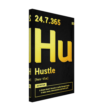 da vinci motivational wall art hustle