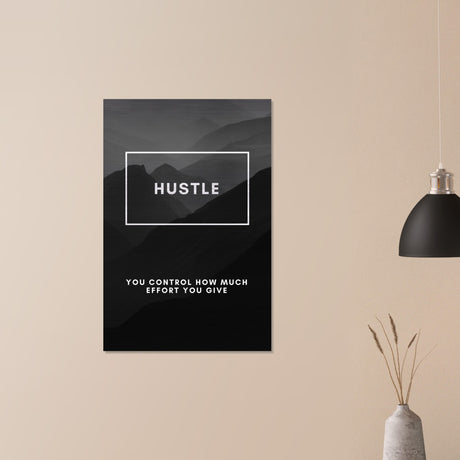  motivational wall art hustle 1