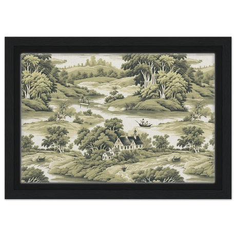 whispers of the countryside vintage scenic wall art print30x45 cm / 12x18″Brushed Aluminum Print