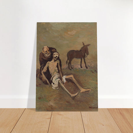 The Good Samaritan by CypriÃ¡n MajernÃ­k â€“ Expressionist Biblical Wall Art PrintFine Art Poster70x100 cm / 28x40â€³