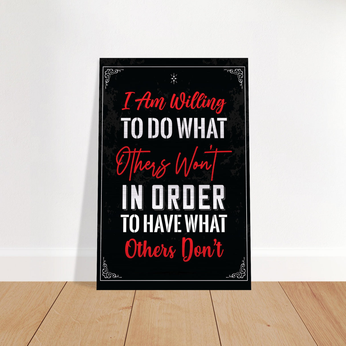da vinci motivational wall art willing