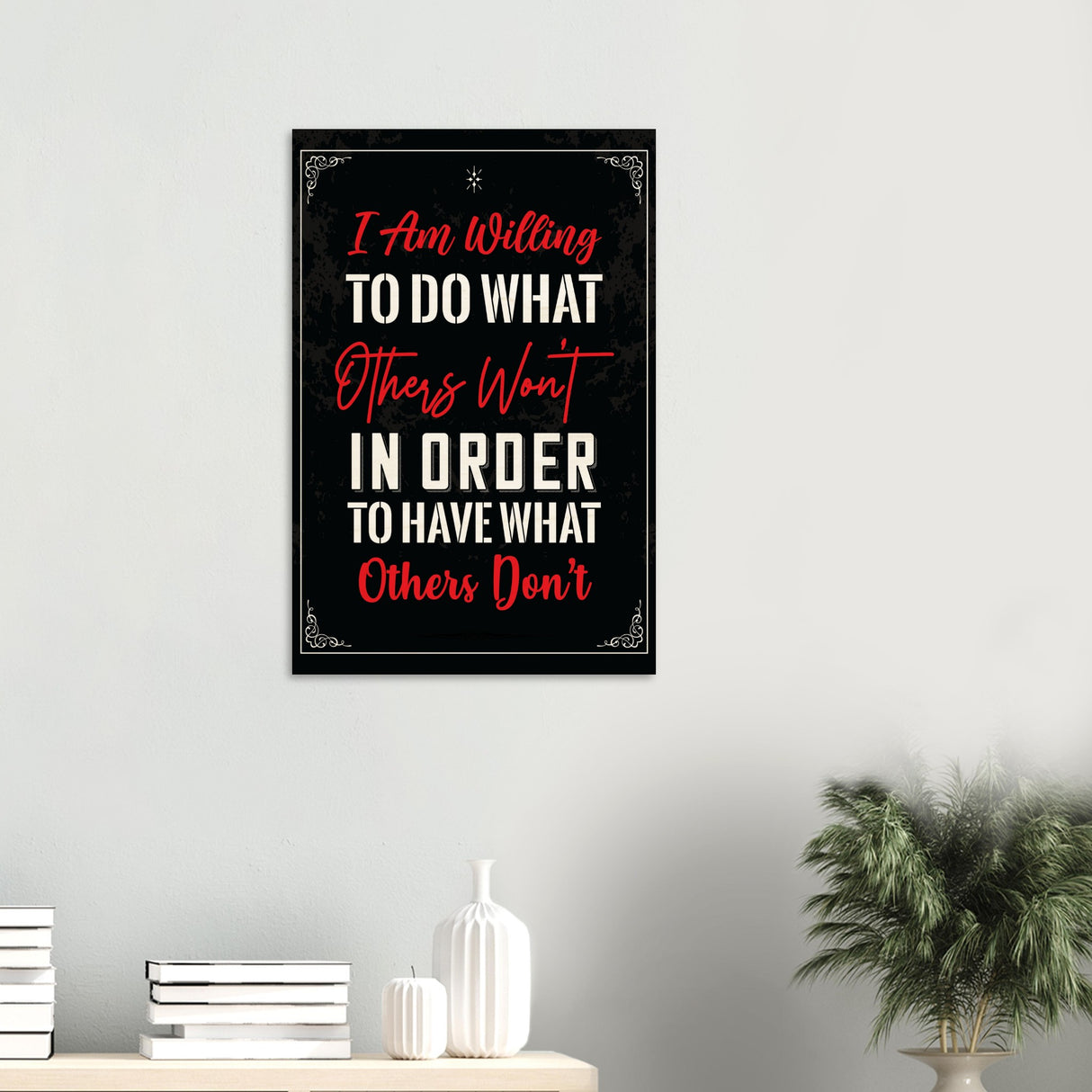 da vinci motivational wall art willing