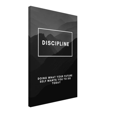 da vinci motivational wall art discipline