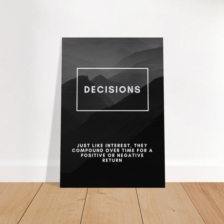 da vinci motivational wall art decisions