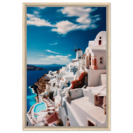 santorini serenity dreamy greek island wall art print40x60 cm / 16x24″Fine Art Poster