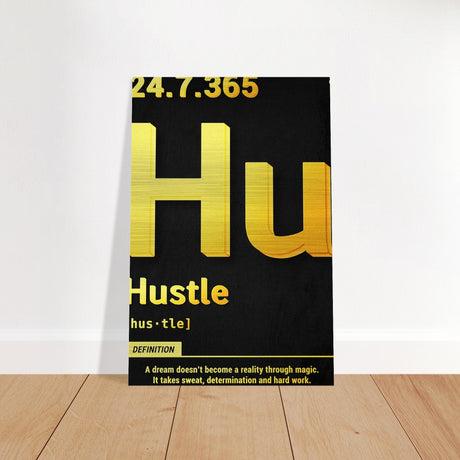 da vinci motivational wall art hustle