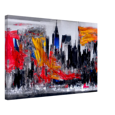 Urban Inferno â€“ Abstract Cityscape Wall Art PrintAcrylic Print30x45 cm / 12x18â€³