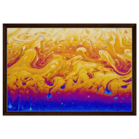 Lava Dreamscape â€“ Fluid Abstract Wall Art PrintFramed Canvas40x60 cm / 16x24â€³