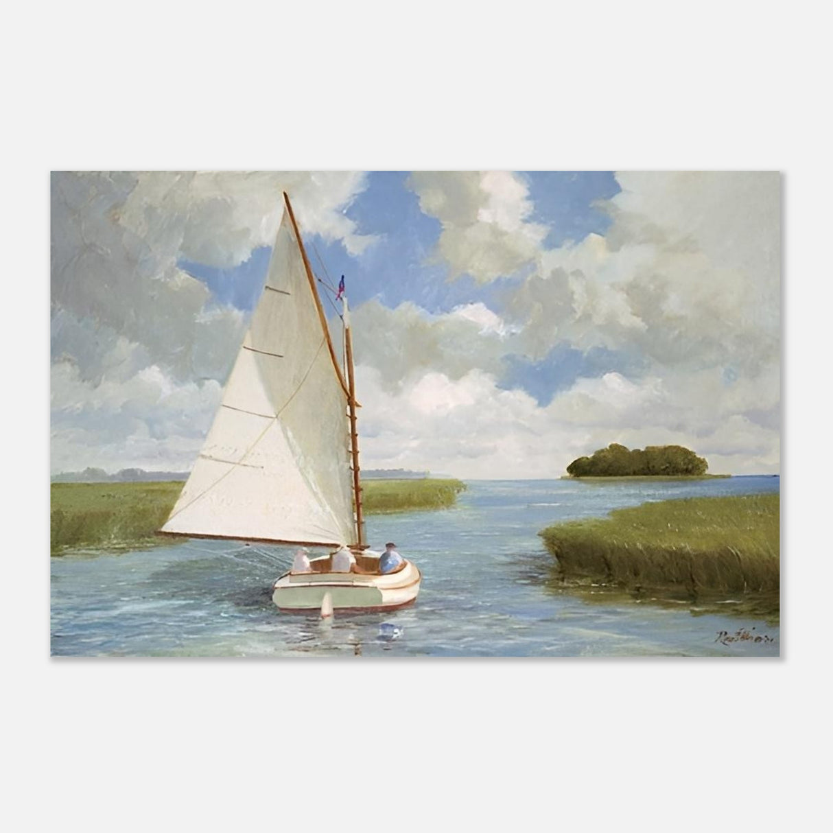 da vinci nature wall art boat