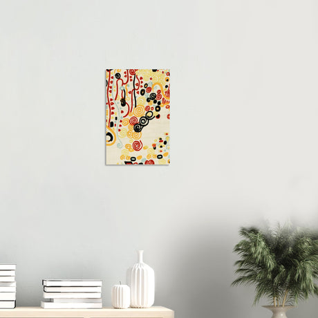textile sample by gustav klimt