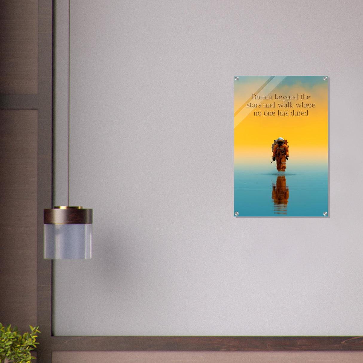 da vinci motivational wall art dare