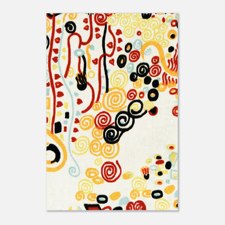 textile sample by gustav klimt