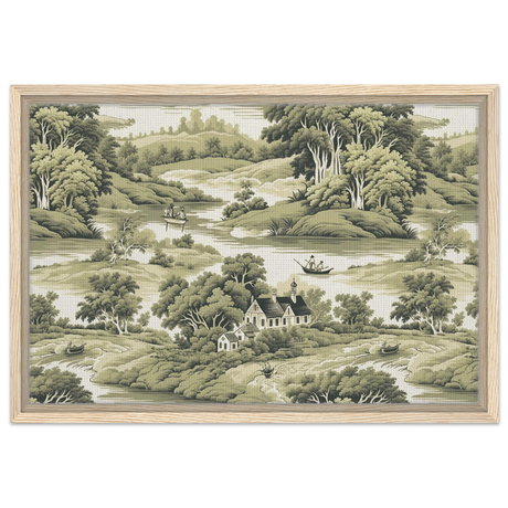 whispers of the countryside vintage scenic wall art print20x30 cm / 8x12″Brushed Aluminum Print
