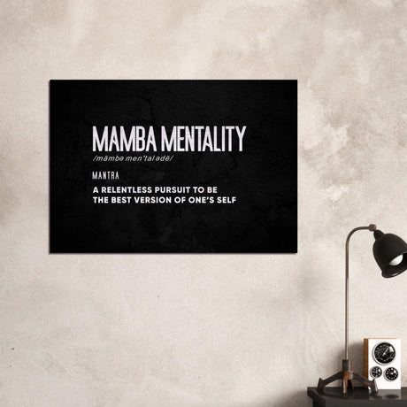  motivational wall art mamba mentality
