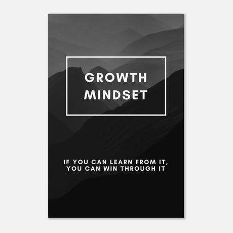  motivational wall art growth mindset