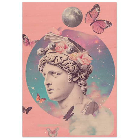 divine daydream neo classical cosmic reverie wall art print50x75 cm / 20x30″Wood Prints