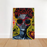 electric royalty afro futurist pop expression wall art print30x45 cm / 12x18″Fine Art Poster