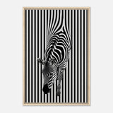  minimalist wall art wildlife zebra