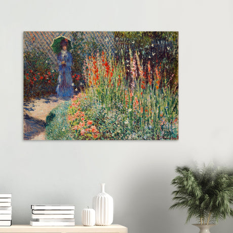 rounded flower bed corbeille de fleurs by claude monet