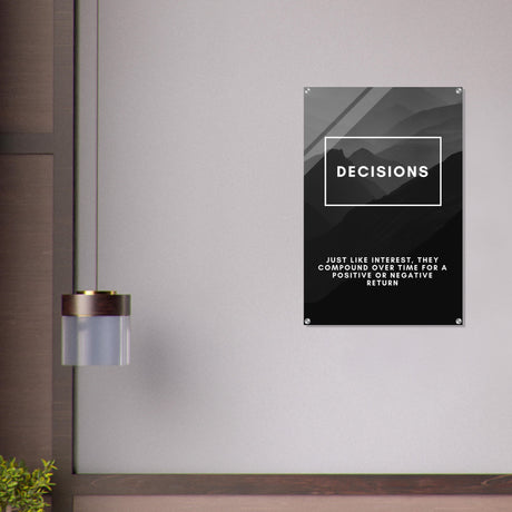 da vinci motivational wall art decisions